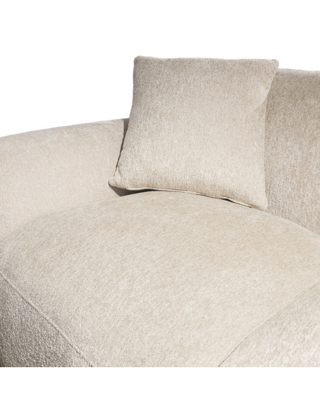 Sofá 3 Cuerpos Glasgow Gris Claro - Mueble Moderno para Living