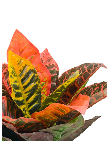 Planta artificial Crotón variegado 35cm
