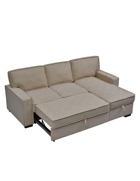 Sofá cama seccional Guido café