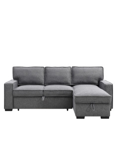 Sofá seccional cama Guido gris oscuro