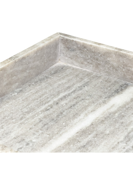 Bandeja de Mármol Elegante y Versátil - 26x26x5 cm