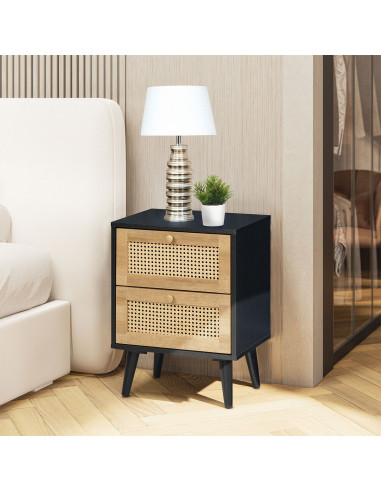 Velador 2 cajones Calamus