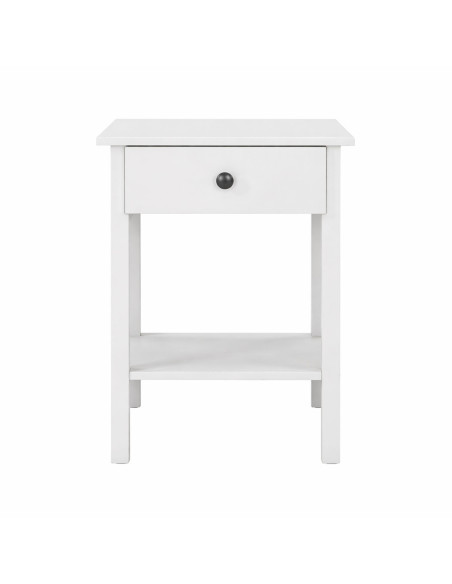 Velador 1 cajon Hana blanco