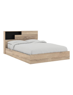 Cama 2 plazas Boegel café claro 200x150cm