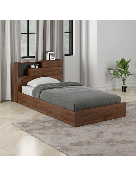 Cama 1,5 plazas Boegel café 200x105cm