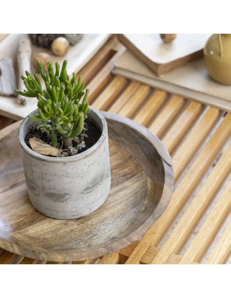 Bowl madera 37,5x37,5x6 natural