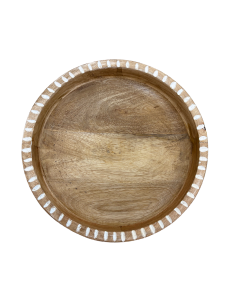 Bowl Madera Deco 20x20x5cm - Elegante y Funcional