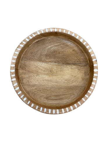 Bowl Madera Deco 20x20x5cm - Elegante y Funcional