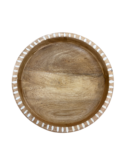 Bowl Madera Deco 20x20x5cm - Elegante y Funcional