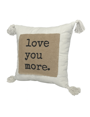 Cojín Love You 43x43 cm - Decoración Moderna para el Hogar