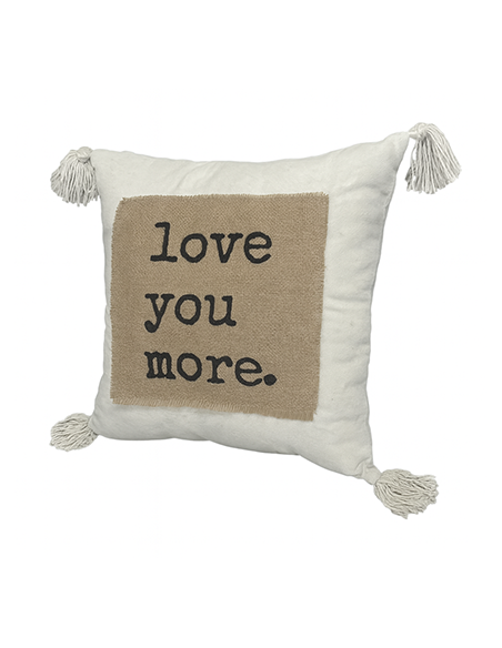 Cojín Love You 43x43 cm - Decoración Moderna para el Hogar