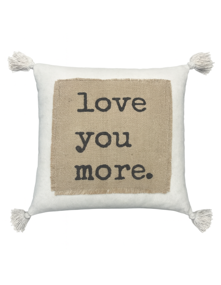 Cojín Love You 43x43 cm - Decoración Moderna para el Hogar