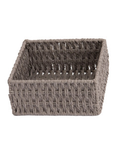 Porta Servilletas de Fibra Gris 18x18cm 2