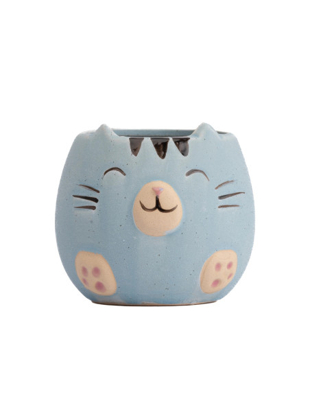 Macetero gato colores surtidos 8.7cm