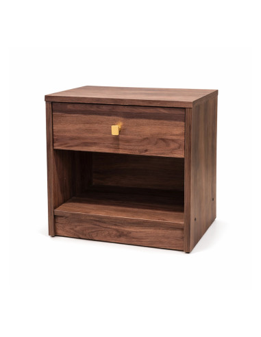 Velador Boegel Café - Elegante y Funcional para Dormitorio