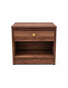 Velador Boegel Café - Elegante y Funcional para Dormitorio