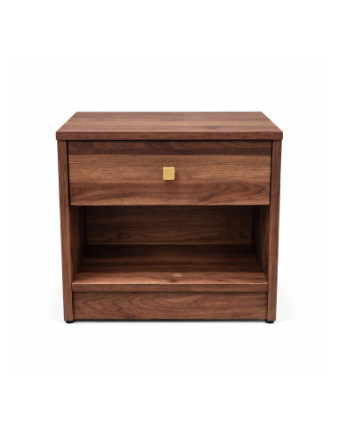 Velador Boegel Café - Elegante y Funcional para Dormitorio