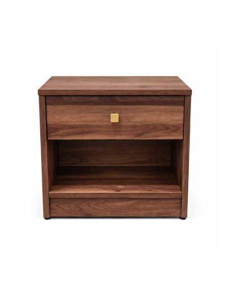 Velador Boegel Café - Elegante y Funcional para Dormitorio