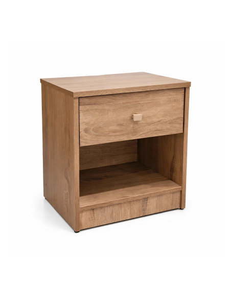 Velador Boegel Café Claro - Elegante y Funcional para Dormitorio