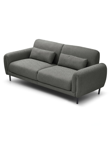 Sofá 3 cuerpos Lucia gris oscuro edición touch