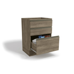 Base cocina Maxxi café 3 cajones 60cm 2