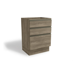 Base cocina Maxxi café 3 cajones 60cm