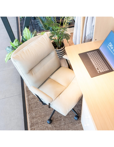 Silla de oficina Kyoto beige