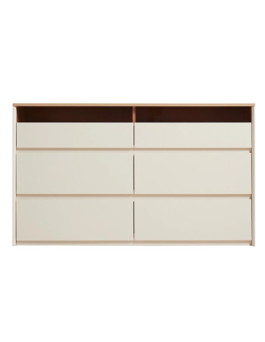 Cómoda Estonia 6 Cajones - Mueble de Dormitorio de Calidad