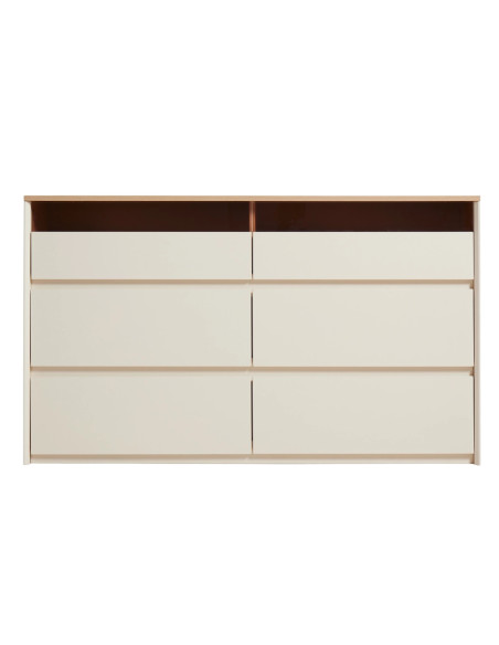 Cómoda Estonia 6 Cajones - Mueble de Dormitorio de Calidad