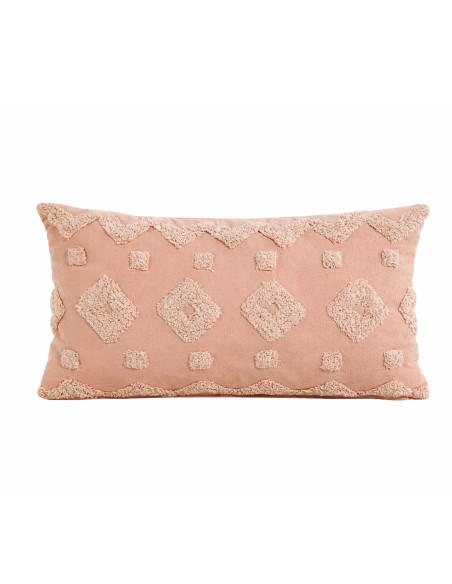 Cojín de Algodón Textura Rosa 30x50cm - Decoración Hogar