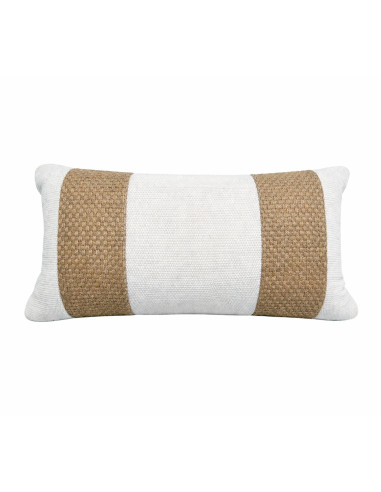 Cojín de Yute Blanco 30x50 cm - Decoración Natural y Acogedora