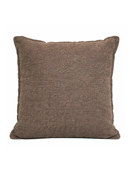 Cojín Textura Café 42x42 cm - Cojín Decorativo Acogedor