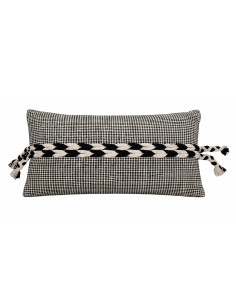 Cojín Boho Blanco y Negro 30x50 cm - Decoración Textil Hogar