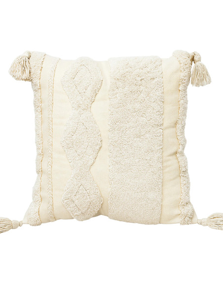 Cojín Robos Beige 45x45 cm - Decoración Hogar Elegante