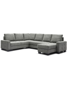 Sofa cama seccional Vilna gris oscuro