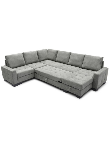 Sofa cama seccional Vilna gris oscuro