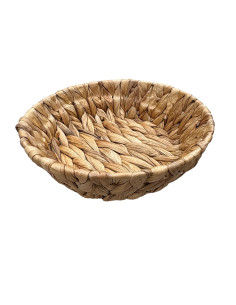 Cesta de Mimbre Redonda 20x6cm - Decoración Natural y Rústica
