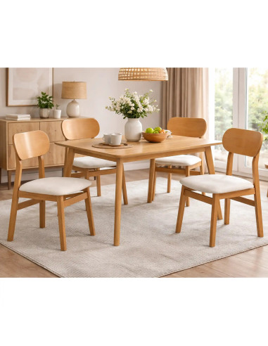 Juego comedor 4 sillas Lara