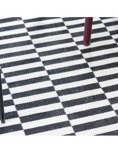 Alfombra Rila Blanco/Negro 180x270cm - Decoración Living