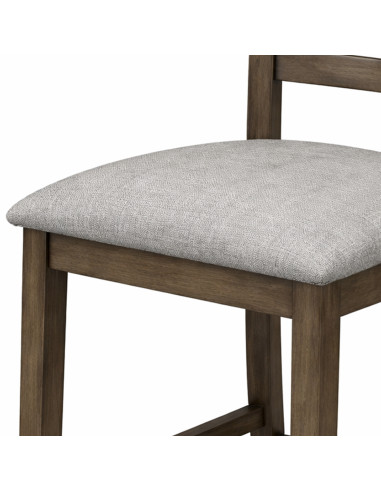 Juego comedor bar 4 sillas Amberes gris