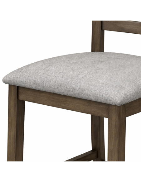 Juego comedor bar 4 sillas Amberes gris