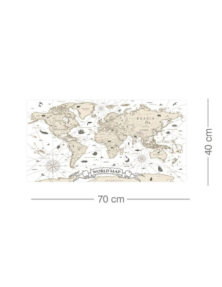 Office Pad The World 70x40cm
