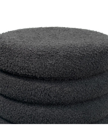 Pouf Michelin Negro - Asiento Moderno y Versátil para Living