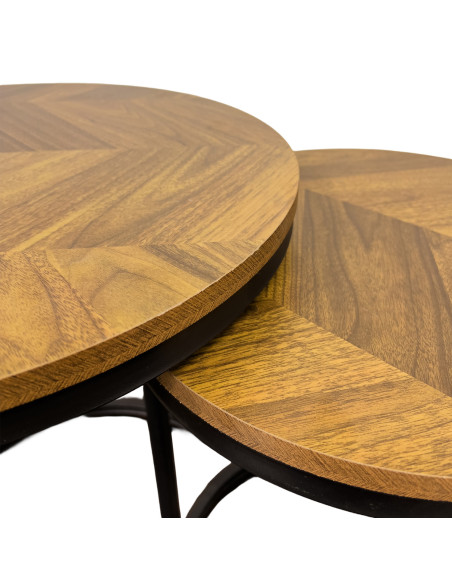 Mesa Lateral Lizzie Set de 3 - Mesas Laterales de Metal