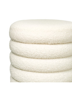 Pouf Michelin Blanco - Estilo Moderno y Minimalista para Living 2