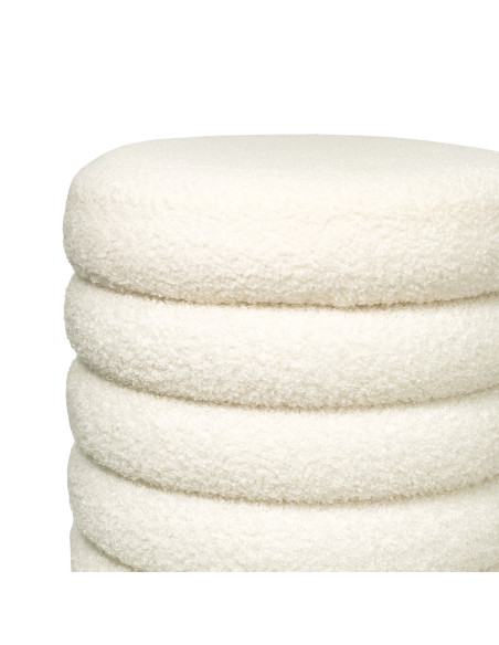 Pouf Michelin Blanco - Estilo Moderno y Minimalista para Living