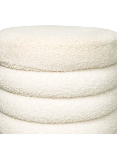 Pouf Michelin Blanco - Estilo Moderno y Minimalista para Living