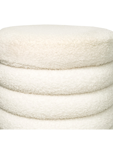 Pouf Michelin Blanco - Estilo Moderno y Minimalista para Living