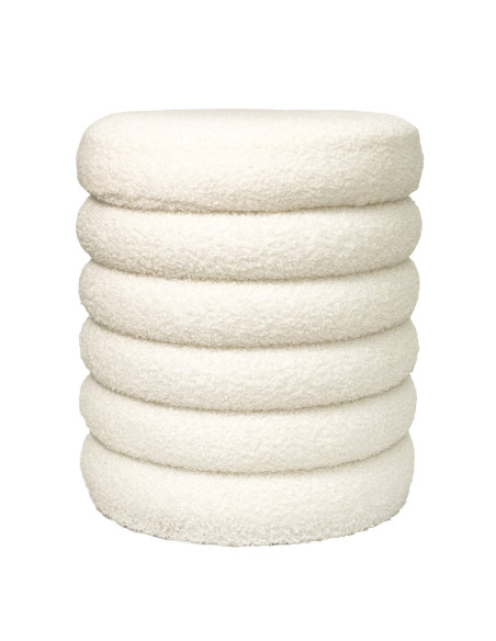 Pouf Michelin Blanco - Estilo Moderno y Minimalista para Living