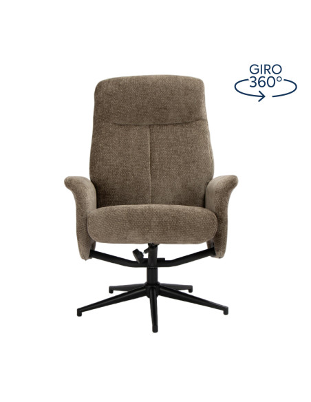 Sitial Reclinable Ottoman Gris - Mueble Moderno para Living